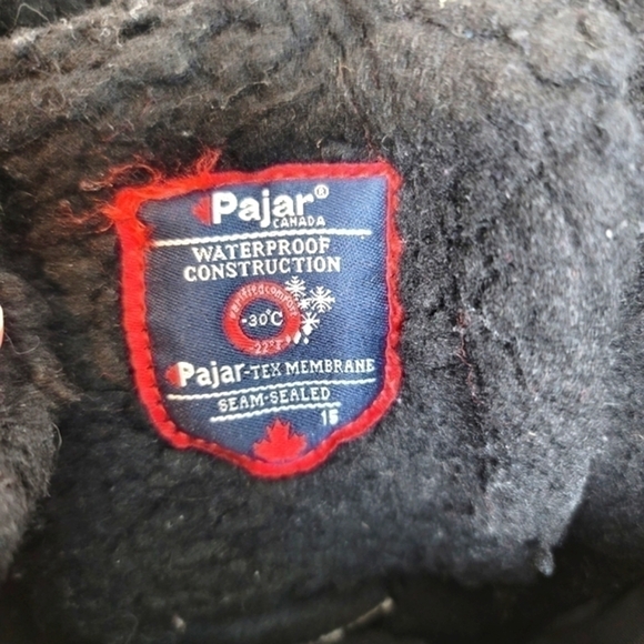 PAJAR WATERPROOF MID CALF BLACK SNOWBOOTS, SZ 9/9.5 - Picture 8 of 14